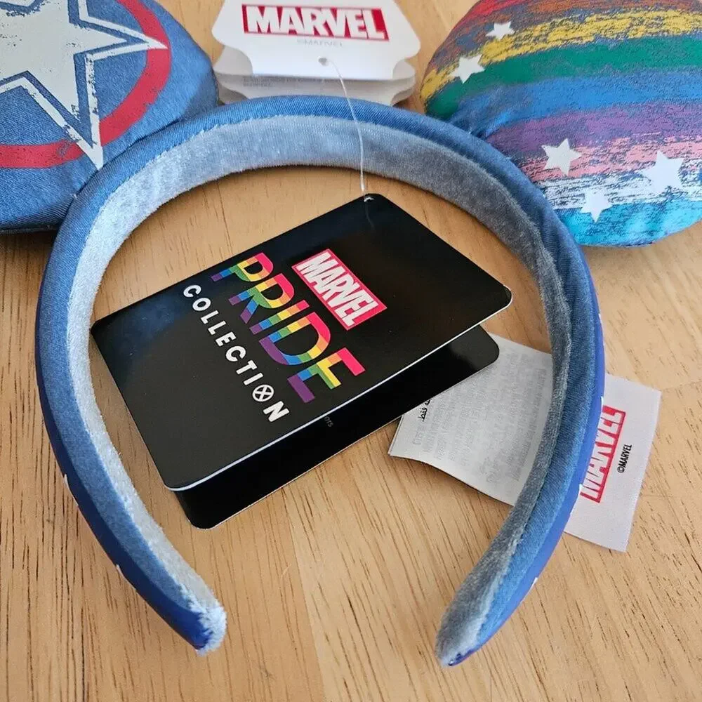 Disney Parks Marvel Pride Collection Mickey Mouse Ear Headband - NWT